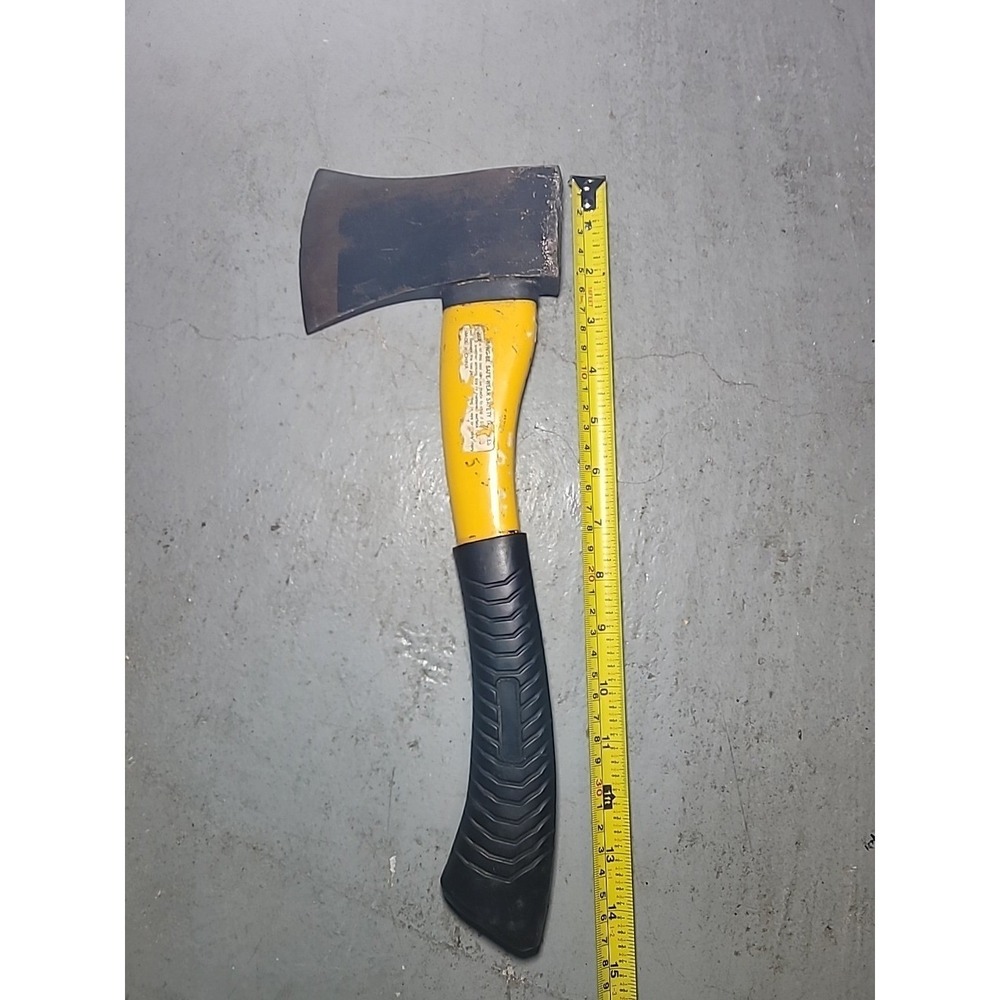 2 lb 7.4 oz Hatchet Camping Axe 15.75" Fiberglass Handle Yellow Black Utility‎
